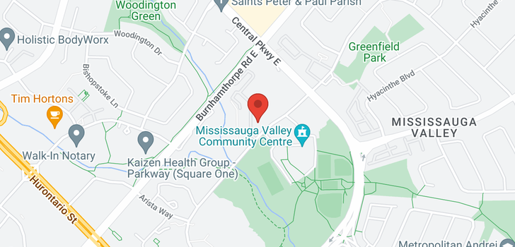 map of 206 -  1320 Mississauga Valley Boulevard